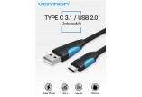 Cáp chuyển đổi USB 2.0 to Type-C dài 1,5M Vention VAS-A36-B150